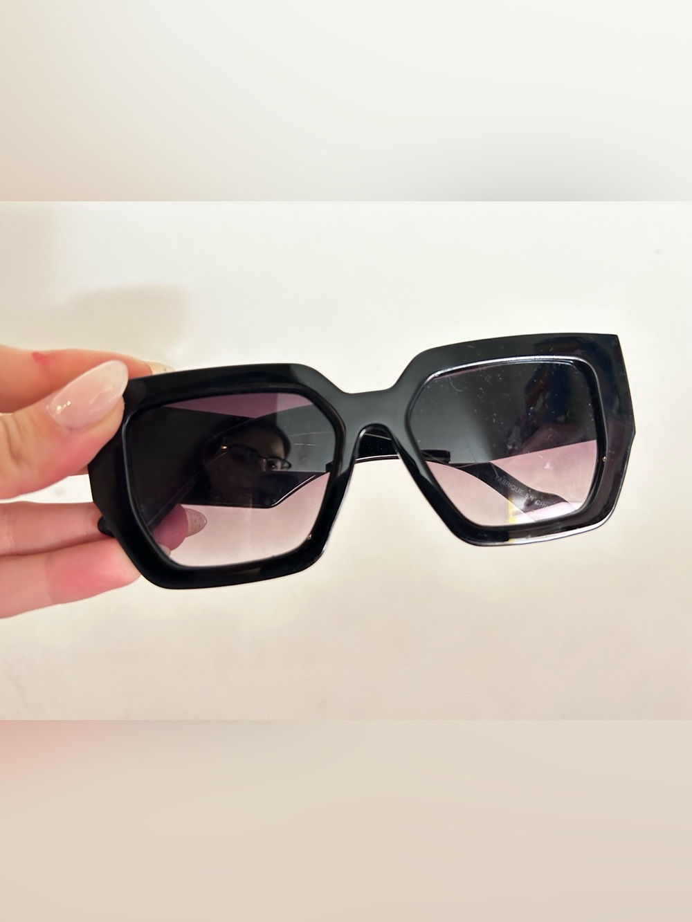 Black Oversized Square Sunglasses - Unbranded